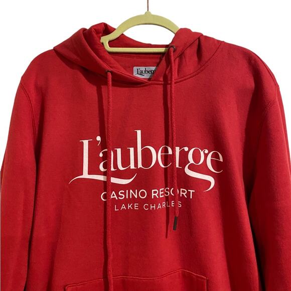 L’auberge Red Hoodie Sz M - Picture 2 of 11